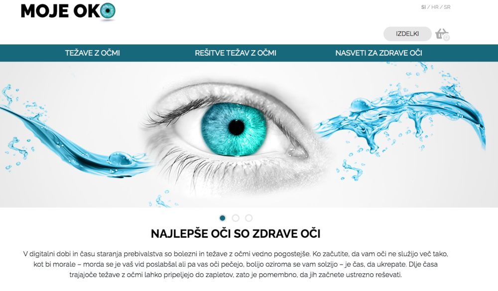 spletna stran mojeoko.si za zdravje oči