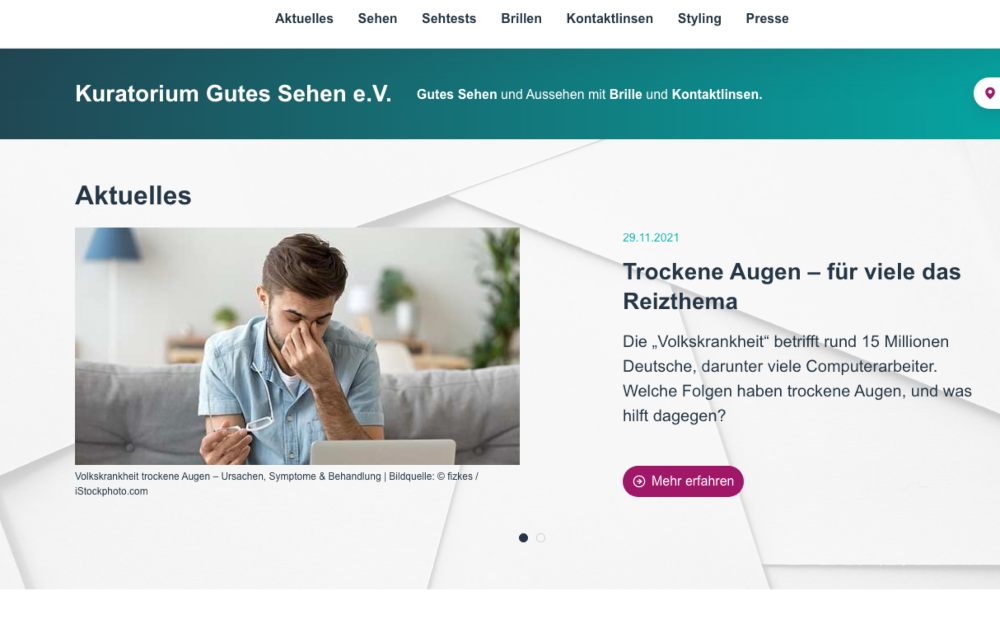 portal sehen.de za zdravje oči